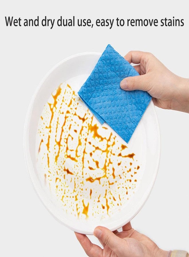 PILLTOX Swedish Dishcloths for Kitchen 5 Pack, Sponge Dish Cloth for Counters & Washing Dishes, Reusable and Absorbent Paper - Image 2